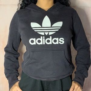 💣BLACK ADIDAS LOGO HOODIE💣